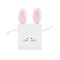 6.5" x 7" Cute Bunny Rabbit w/ Pink Ears Cotton Easter Egg Hunt Gift Basket